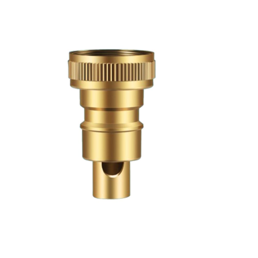 Copper Automatic Water Stop Nozzle Screw Joint Anti-fall Off Washing Machine Faucet Adapter Quick Opening Electroplate