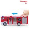 1/64 Детская инженерная машина из сплава с высокой имитацией, пожарная машина, транспортное средство, изысканные игрушки для литья под давлением, рождественский образовательный подарок
