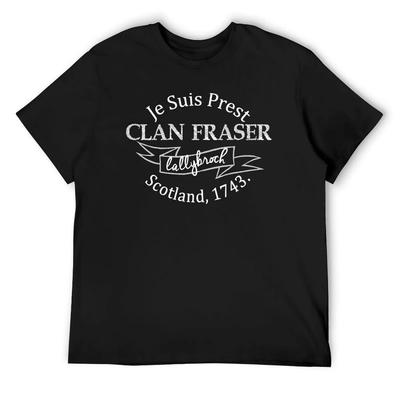 Je Suis Prest Clan Fraser Футболка кастомная винтажная графическая футболка графическая футболка винтажная мужская футболка