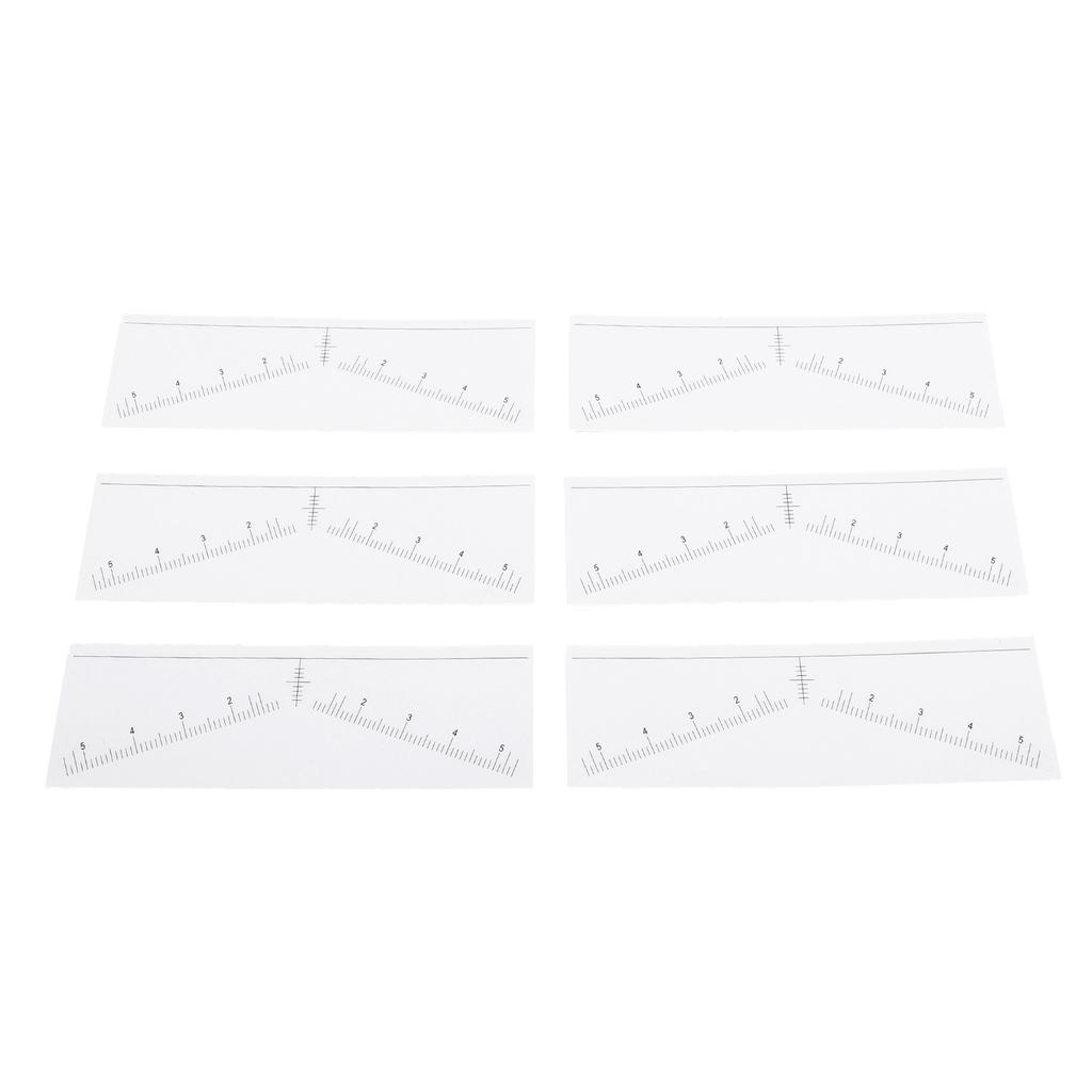 100 Sheets Disposable Eyebrow Ruler Stencils Stickers for Symmetrical Shaping Strong Adhesive Eyebro