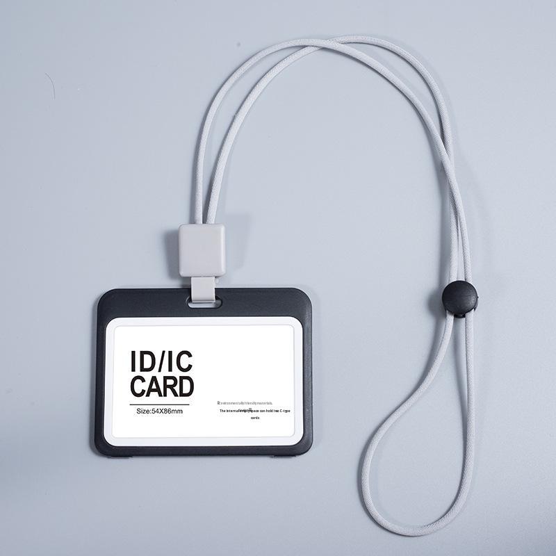 Прозрачный двусторонний выдвижной держатель для бейджа 'Осенний дождь'