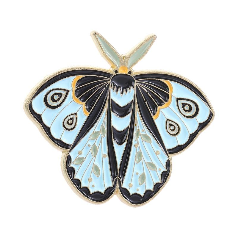 Cartoon Butterfly Collection Enamel Pins Colorful Butterfly Insect Moon Phases Moth Brooch Lapel Backpack Badge Jewelry Gifts