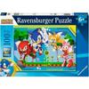 Puzzle 100 Pieces XXL Sonic, Knuckles, Sonic, Tails and Amy / Sonic, from 6 Years Old, High Quality Puzzle, 12001134
