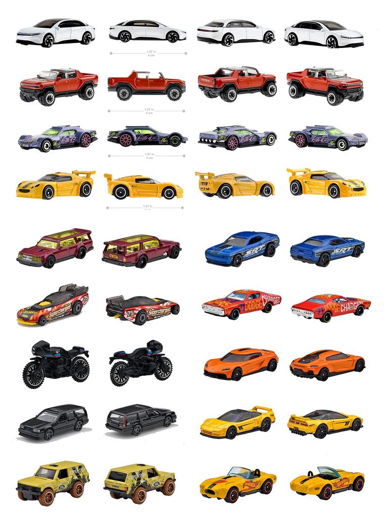 Hot Wheels Basic Car N Assortment мини-машины, проданные в годах и [36 коробок] [3 вверху] 98HN-C4982 1/64