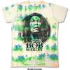 Футболка Bob Marley Черно-белый логотип новая Официальная с эффектом Dip Dye на белом Унисекс Унисекс Футболка