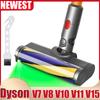 LED Floor Nozzle Brush for Dyson V7 V8 V11 V10 V15 Vacuum Cleaner Electric Brush Soft Roller Brush Replacement Parts