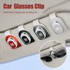 AQZ1 Car Sun Visor Glasses Clip Onehand Pressing Eyeglasses Holder Interior For Honda Civci CRV Accord Mugen Prelude FIT City CRZ CRX