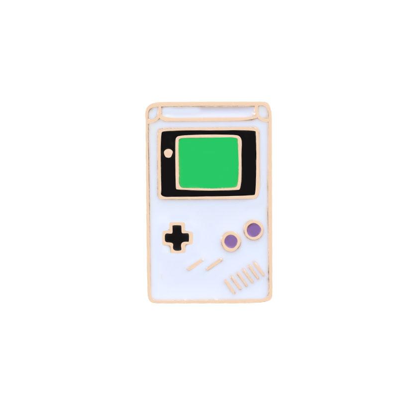 Women men's lapel Pins Cute Cartoon Brooch Retro Game Machine Plane Metal Badge Guitar Music Bike Cool Letter enamel Pin jewelry