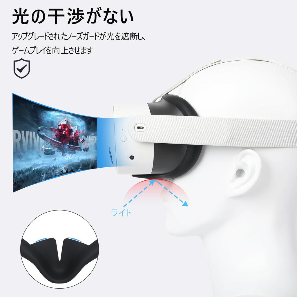 Силиконовый чехол для лица YipuVR, совместимый с Meta Quest, устойчивый к поту и свету, моющийся, сменный глаз, специально разработанный для подушки для лица Meta Quest