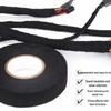 High Temperature Velvet Automotive Wire Harness Tape - Noise Dampening, Shock Absorbing, Wear & Flame Resistant (Black)