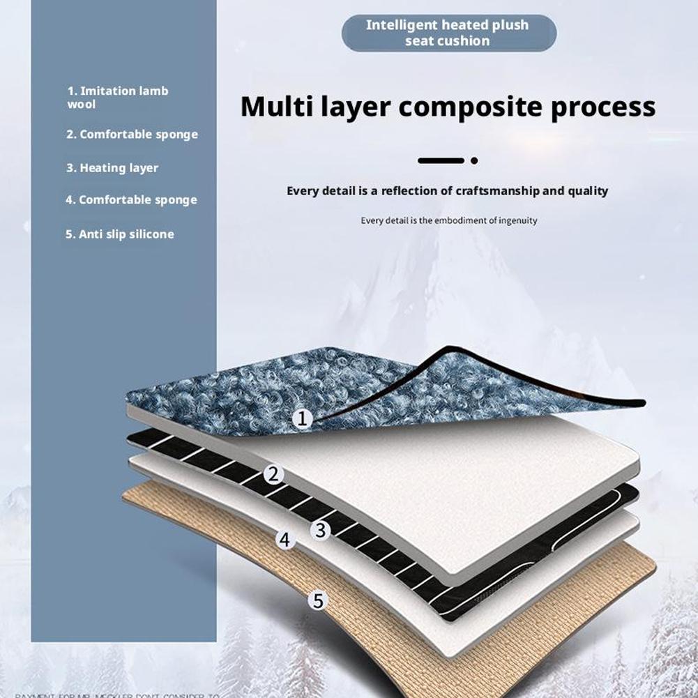 Чехлы для автомобильных сидений с подогревом, подушка для сиденья автомобиля со спинкой 12 В, зимний комфорт, быстрая подогрев подушки для водителя и пассажира