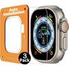 3Pack Screen Protector For Apple Watch Ultra 3 2 1 49MM 49 MM Auto-alignment Installation Frame Tempered Glass Protection Protective Flim Accessories
