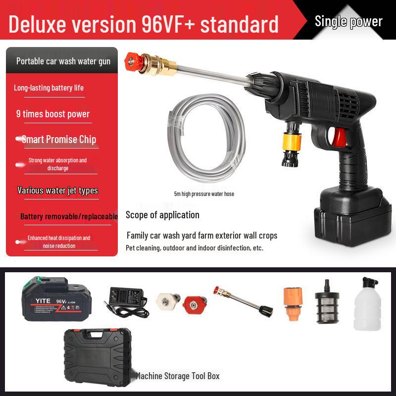 Беспроводной электрический литиевый аккумулятор Мойка высокого давления