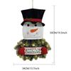 Christmas Decorative Supplies Santa Claus Snowman Christmas Lantern Flower wreath Pendant