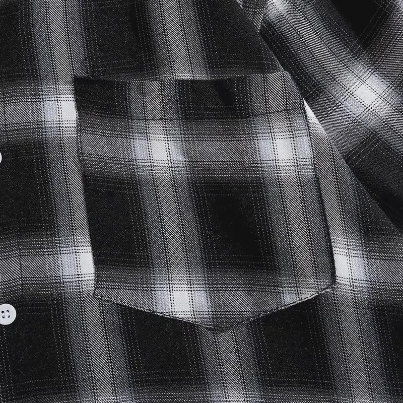 Мужская рубашка в японском стиле в ретро-стиле — нишевый дизайн, свободные длинные рукава, повседневная рубашка с несколькими слоями на весну/осень