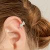 UNI.J [Ie379]Crystal Petit Silver Earcuff