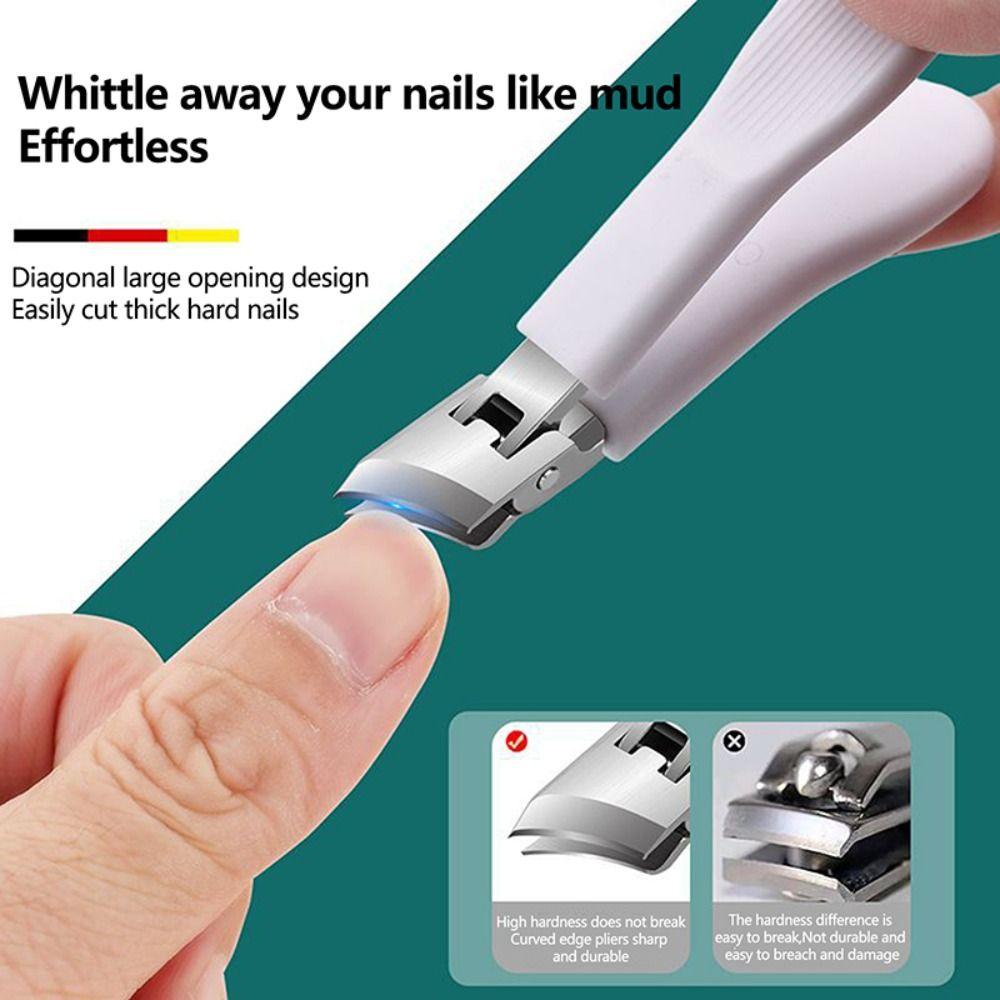 Набор из 3 шт./набор кусачки для ногтей с защитой от брызг с пилкой для ногтей, диагональные кусачки для толстых ногтей