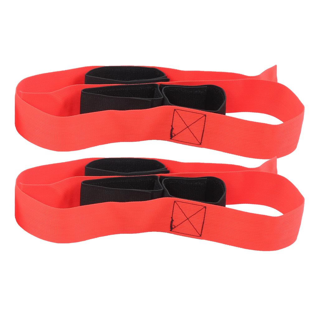 2Pcs Fun Outdoor Sports 3 Legged Race Bands Giant Footstep Tram for Game Activities