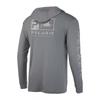 Mens Quick-Dry Lightweight Hooded Fishing Shirt UV Protection Breathable Long Sleeve Outdoor Angling Summer Fall