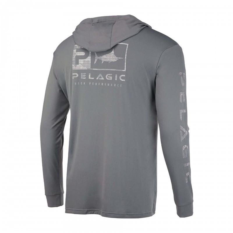 Mens Quick-Dry Lightweight Hooded Fishing Shirt UV Protection Breathable Long Sleeve Outdoor Angling Summer Fall