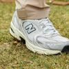New Balance 530 Серебристые кремовые кроссовки MR530TA