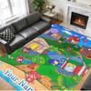 Crystal Velvet Rug Custom Name Text, Soft Non Slip Floor Mat Home DecorAnimal Crossing