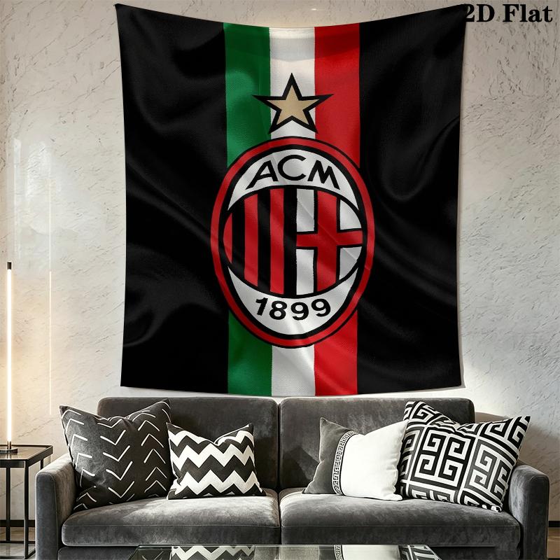 Llx0916 Гобелен AC Milan Эстетичный настенный подвес Печатная ткань Одеяло Декоративные гобелены для спальни гостиной Домашний декор