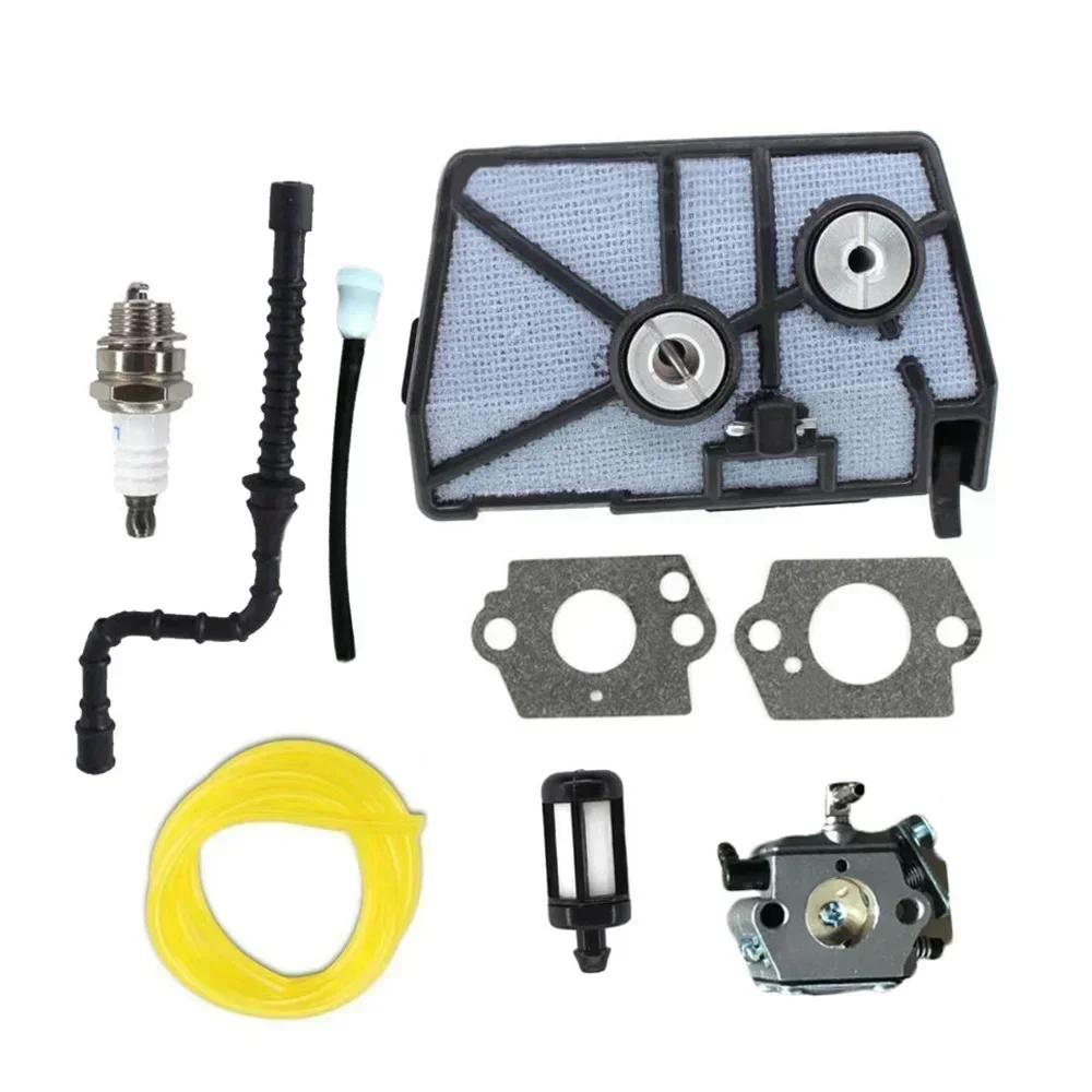 11181200601 Carburetor Kits with Air Filter Fuel Line Filer for Stihl 028 028AV 028WB 028Q 028W Walbro WT-16B Chaaw Carb