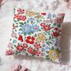 Solid Color Patchwork Floral Cushion Cover Premium Comfort Reversible Pillow Cove Two in One Design for Any Room  Car Interior