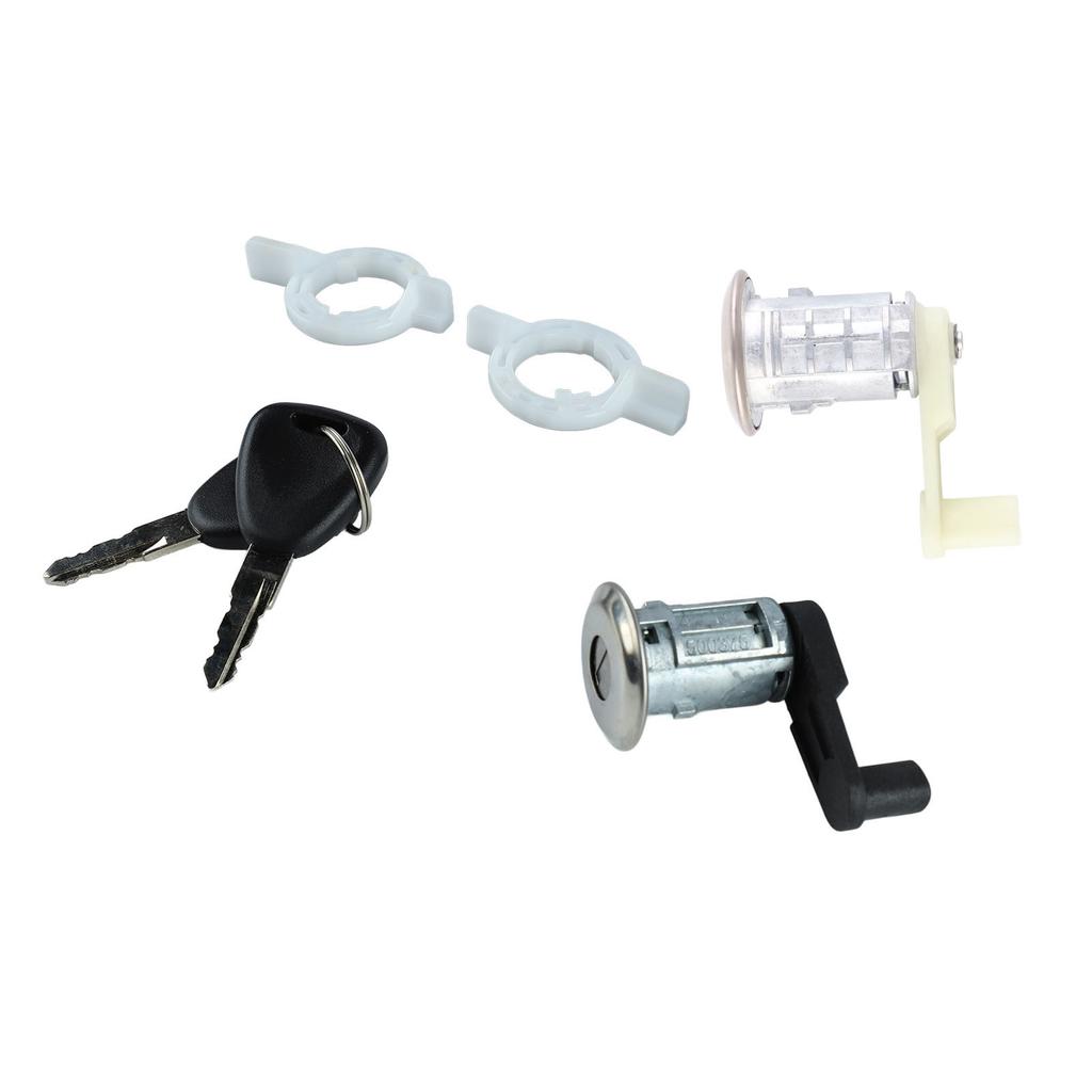 Car Door Lock Cylinder with 2 Key Smooth Control 7701468981 Replacement for MEGANE CLIO THALIA