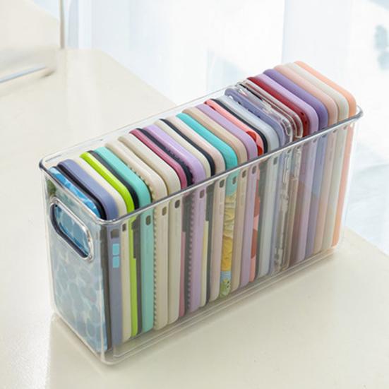 Storage Box Large Capacity Mobile Phone Household Case Container Transparent Supplies