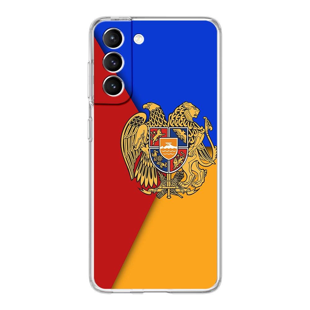 Армения Армянский Флаг Прозрачный Силиконовый Чехол для Телефона Для Samsung Galaxy S23 S22 5G S20 Ultra S21 FE 5G S10E S9 S8 S10 Plus Мягкий Чехол