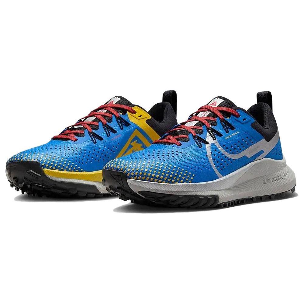 Nike React Pegasus Trail 4 Light Photo Blue Metallic Silver Женские кроссовки Track-Red Black DJ6159-401