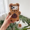 3D Мультяшный Медведь Мягкий Силиконовый Чехол Для Телефона Для iPhone 17 Air 16e 15 13 14 12 11 Pro Max Mini XS XR X 7 8 Plus Ударопрочный Чехол
