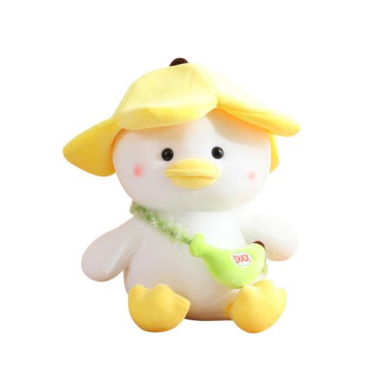 Мягкая плюшевая кукла-утка, полностью заполненная съемная шляпа-компаньон, мягкая мультяшная кукла-животное, домашняя вечеринка