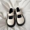Модные новые винтажные туфли Мэри Джейн из кожи 2024 года, весна и осень, толстая подошва, универсальный дизайн, одинарные туфли, Zapatos De Mujer