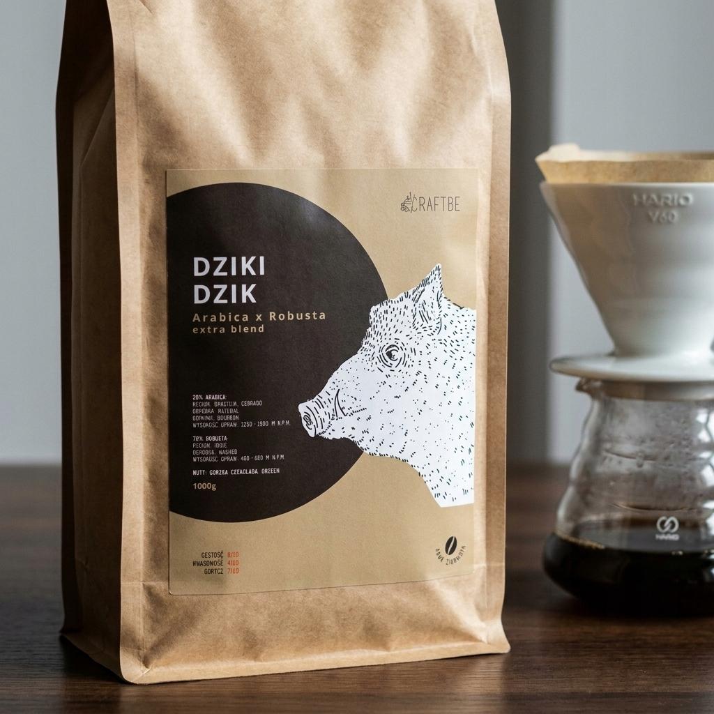 Craftbe kawa ziarnista dziki dzik 1kg
