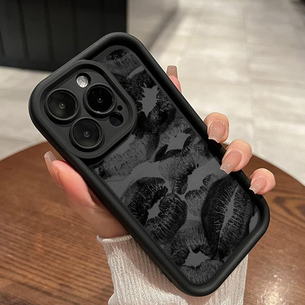 LZ22 Lips Kiss Digital Design силиконовый чехол для телефона Xiaomi 11 Lite 5G 14T Redmi 14C 13C A3 Note 12 11 9 10 13 Pro Plus противоударный задний чехол