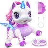 Hot Bee Unicorn Robot for Girls, Gift for 3 4 5 Year Old Boys RC Rechargeable Unicorns with LED Wings, Music and Dance, Electric Robot Toys Gifts