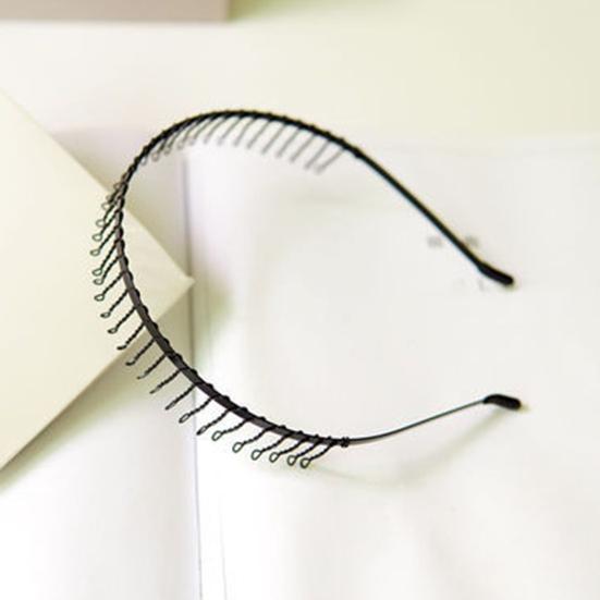 5/8/10 шт. черные металлические повязки на голову унисекс весенние волнистые повязки на голову нескользящие спортивные обручи для волос для мужчин и женщин фитнес повседневная одежда