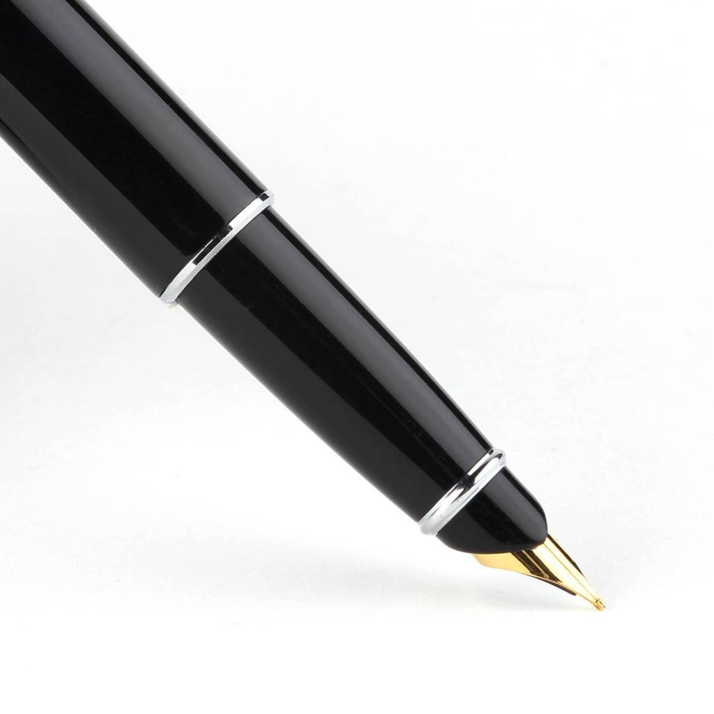 Hero 372-2 Желтая перьевая ручка с золотым иридиевым пером, в подарочной упаковке для студентов и офиса, стальной корпус с возможностью гравировки.