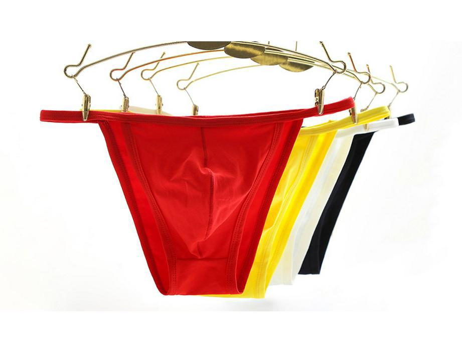 Мужское сексуальное хлопковое нижнее белье с заниженной талией и Т-образным вырезом