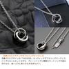 Lionheart Silver Double Ring Popular Simple Perfect Gift for Anniversary Men's Necklace, SV925, Pendant, Black, Boyfriend, Birthday,