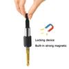 60mm hexagonal quick change rod 6.35mm self-locking screwdriver connect rod power tool accessory magnetic sleeve extension rod