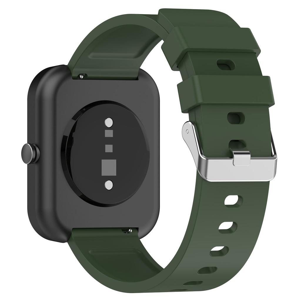 Силиконовый ремешок для часов Garmin Venu/Venu 2 Plus/Venu Sq/Venu Sq 2 ,20 мм ремешок для часов с серебристой застежкой из нержавеющей стали