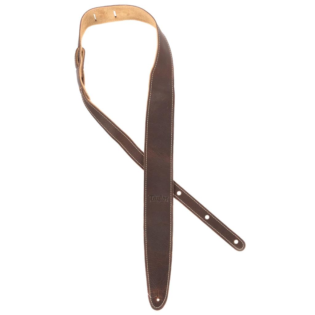 Taylor Guitar Strap Chocolate Brown Leather/Suede 2.5" -