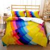 Комплект постельного белья из полиэстера с цифровой печатью «Радуга» для мальчиков и девочек, комплект постельного белья для подростков, комплект постельного белья с изысканной печатью