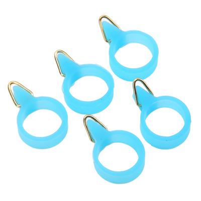 5 шт. Держатель для крючка удочки, резиновое кольцо, нержавеющая сталь, держатели для крючков удочки