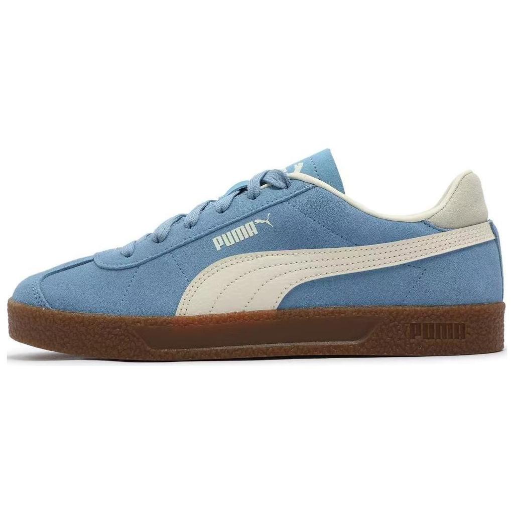 New PUMA Club Low Top Skateboard Shoes Unisex Blue White 401514-07