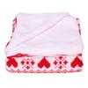 Les Trésors De Lily [A2759] - Фланелевое одеяло из шерпы "Шале" красно-белое - 120х150 см